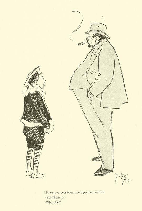 Caricatura de Phil May, de la década de 1890 de Phil May