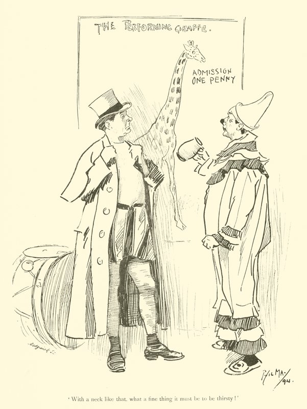 Caricatura de Phil May, de la década de 1890 de Phil May