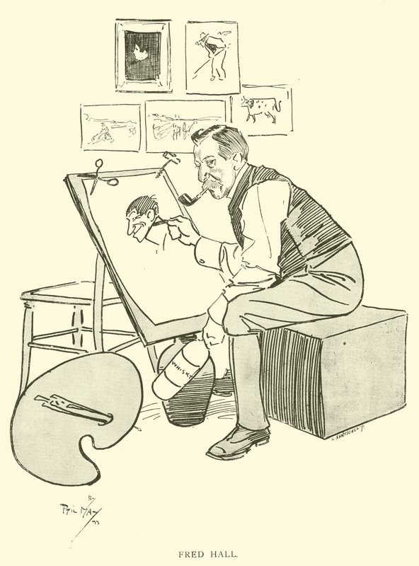 Caricatura de Phil May, de la década de 1890 de Phil May