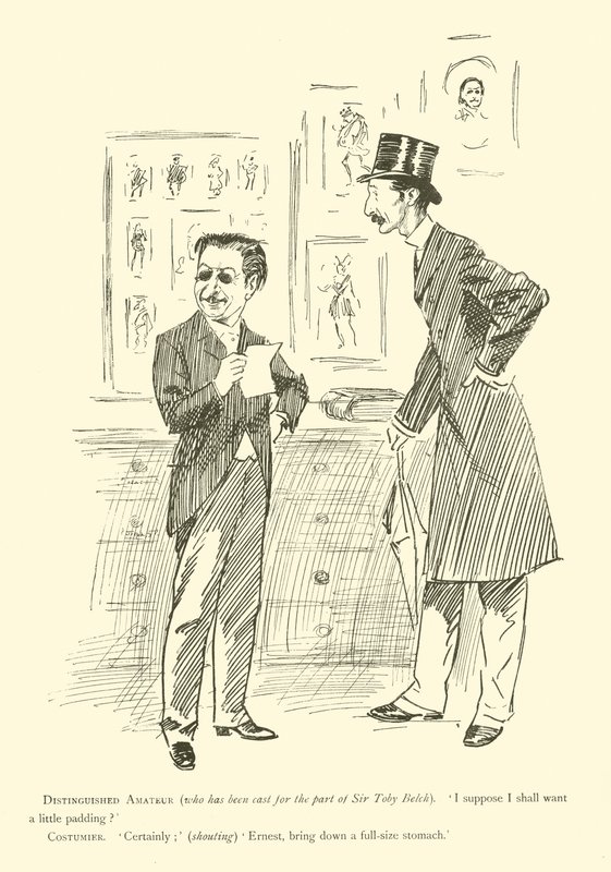 Caricatura de Phil May, de la década de 1890 de Phil May
