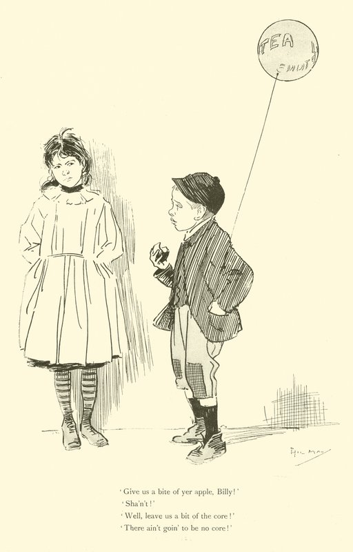 Caricatura de Phil May, de la década de 1890 de Phil May