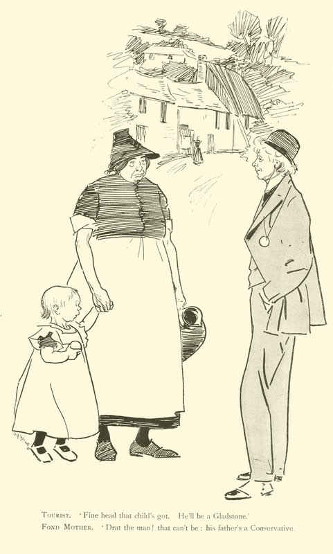 Caricatura de Phil May, de la década de 1890 de Phil May