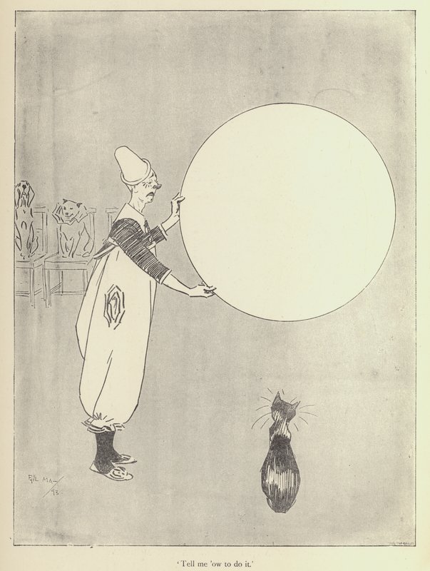 Caricatura de Phil May, de la década de 1890 de Phil May