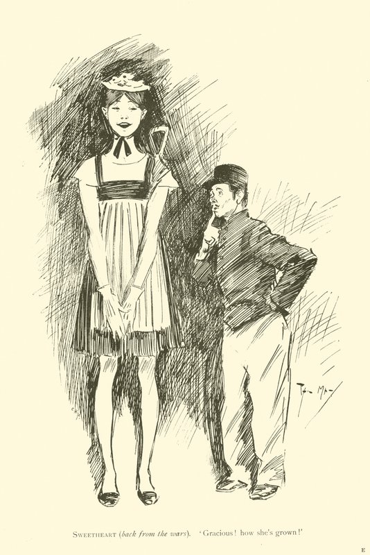 Caricatura de Phil May, de la década de 1890 de Phil May