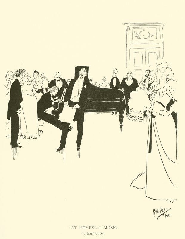 Caricatura de Phil May, de la década de 1890 de Phil May