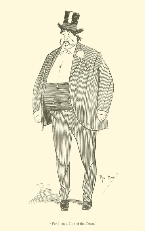 Caricatura de Phil May, de la década de 1890 de Phil May