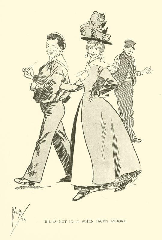 Caricatura de Phil May, de la década de 1890 de Phil May