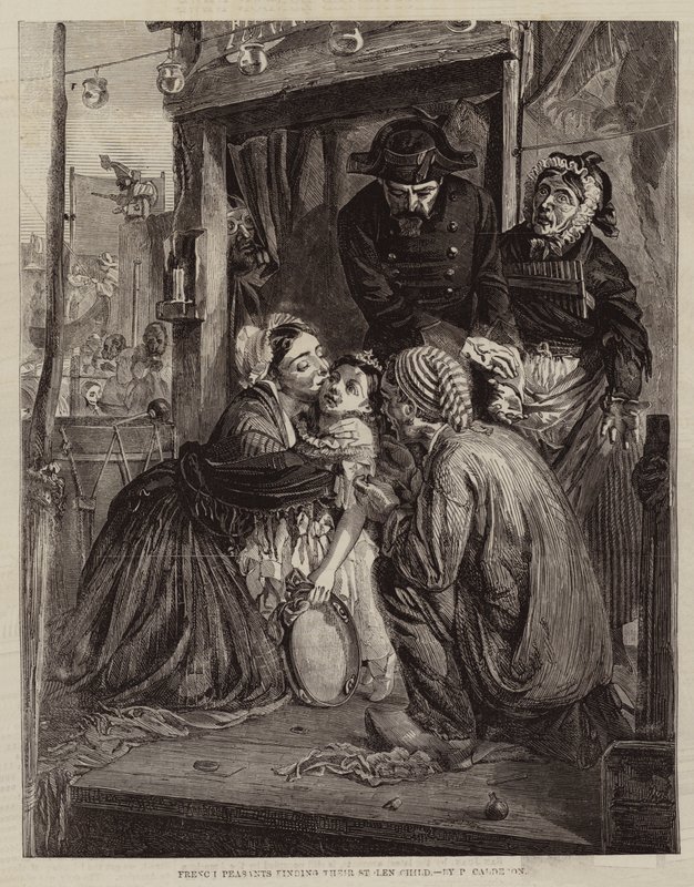 Campesinos franceses encontrando a su hijo robado de Philip Hermogenes Calderon