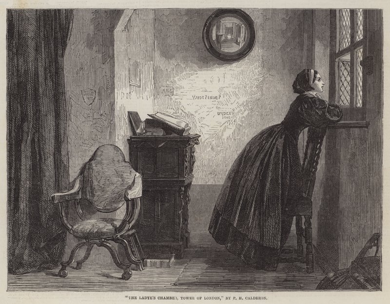 La cámara de la dama, Torre de Londres de Philip Hermogenes Calderon