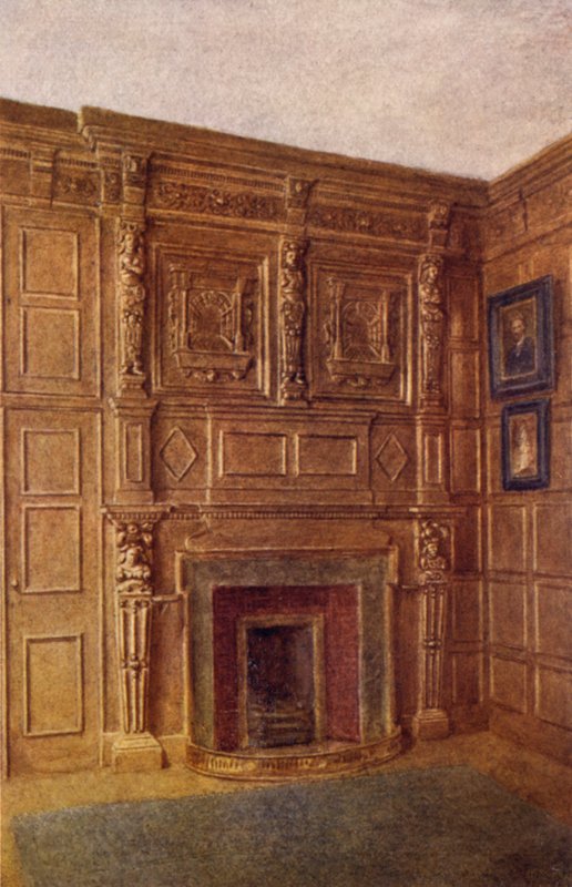 Chimenea y parte de la habitación en el número 4 de Coleman Street, 1892 de Philip Norman