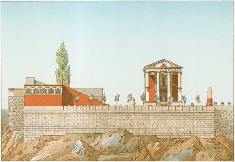 Templo de Cora, restaurado por Labrouste de Philippe Benoist