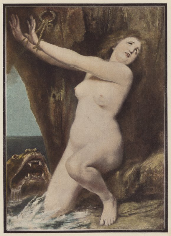 Andrómeda (lito de color) de Philippe Felix Dupuis