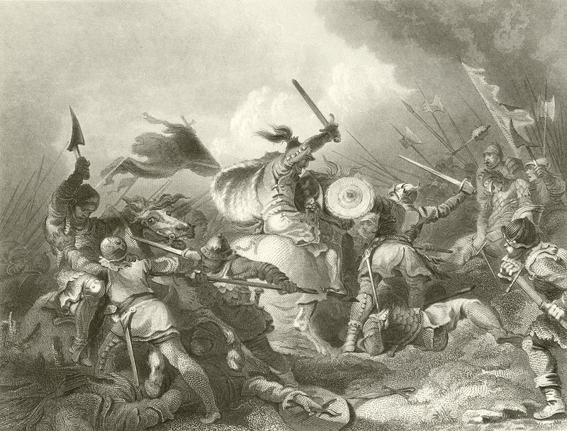 La batalla de Hastings de Philippe Jacques de Loutherbourg