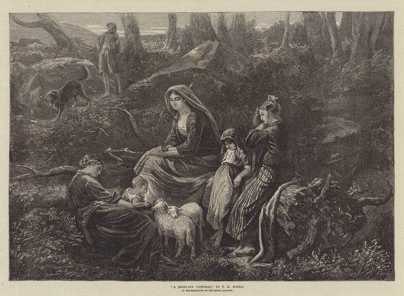 Un pastoral de las Tierras Altas, en la exposición de la Real Academia de Phillip Richard Morris
