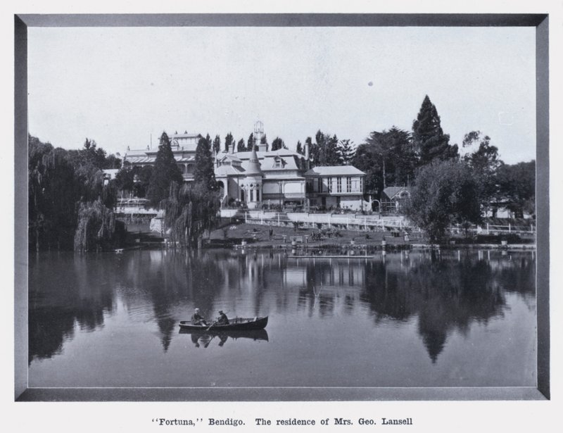 "Fortuna," Bendigo, la residencia de la Sra. George Lansell de Photographer Australian