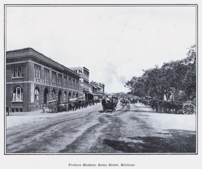 Mercados de productos, calle Roma, Brisbane de Photographer Australian