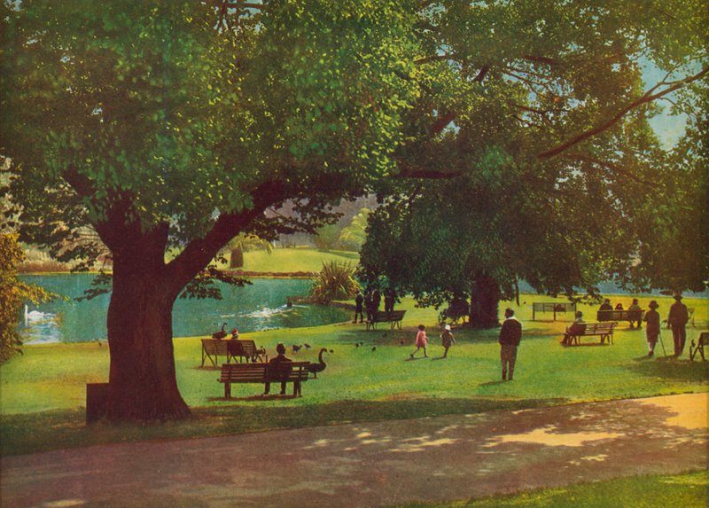 Jardines Botánicos de Melbourne (foto en color) de Photographer Australian