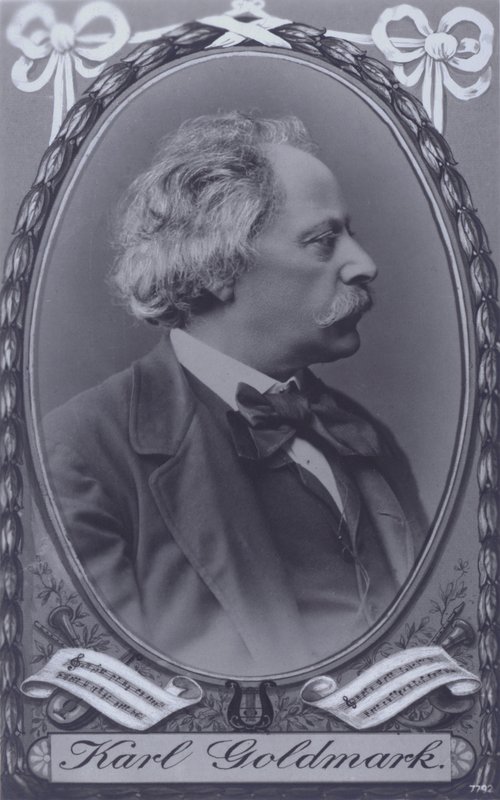 Karl Goldmark, compositor húngaro (foto en blanco y negro) de Photographer Austrian