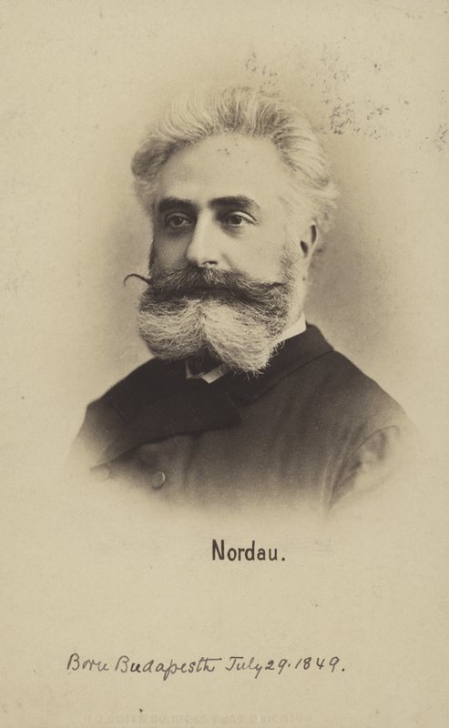 Max Nordau (1849-1923), líder sionista y escritor húngaro (fotografía en blanco y negro) de Photographer Austrian