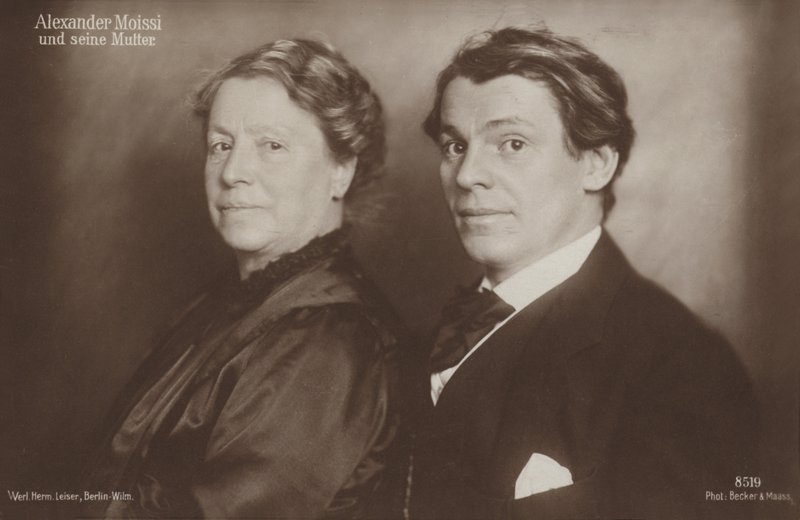 Retrato de Aleksander Moissi (foto en blanco y negro) de Photographer Austrian