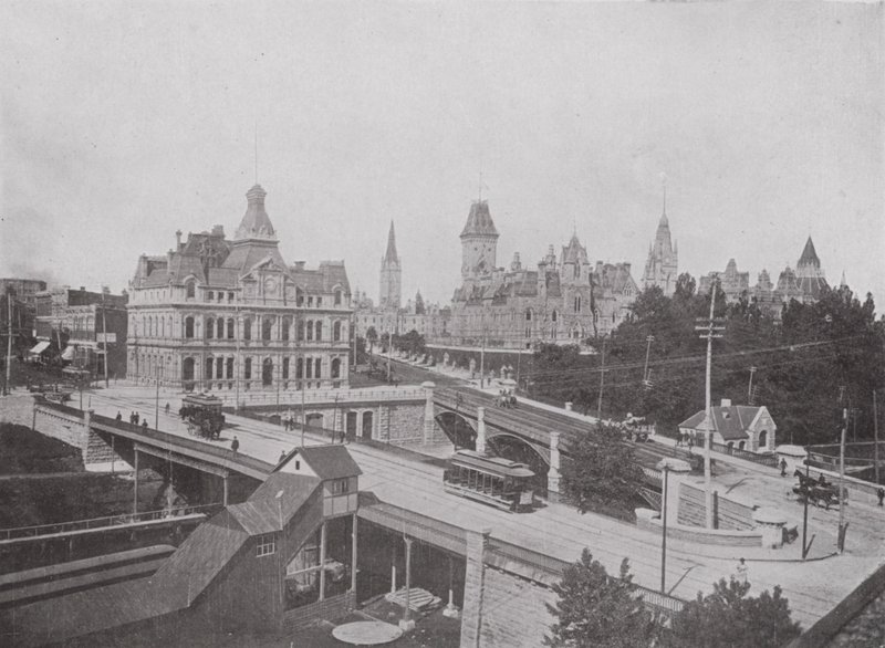 Puentes Dufferin y Sappers, Oficina de Correos y Edificios del Parlamento, Ottawa de Photographer Canadian