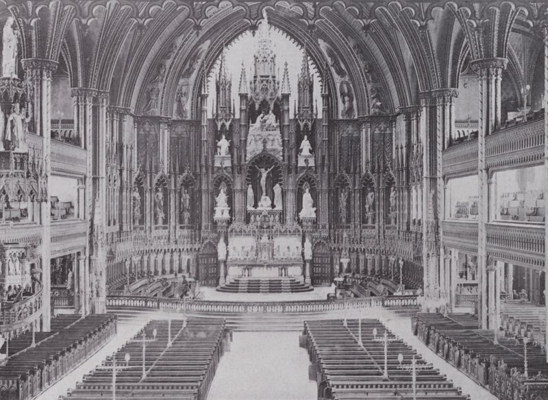 Interior de la Catedral de Notre Dame, Montreal de Photographer Canadian