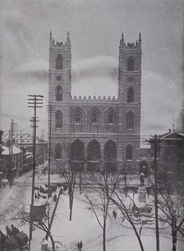 Notre Dame en invierno, Montreal de Photographer Canadian