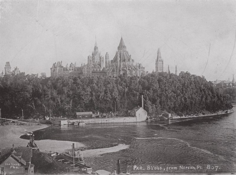 Los edificios del Parlamento, Ottawa, desde Nepean Point de Photographer Canadian