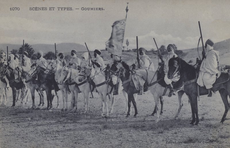 Goumiers marroquíes, soldados musulmanes que sirvieron bajo el Ejército Francés de África de Photographer French