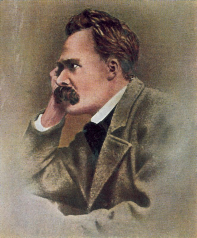 Friedrich Nietzsche, filósofo alemán (foto en color) de Photographer German