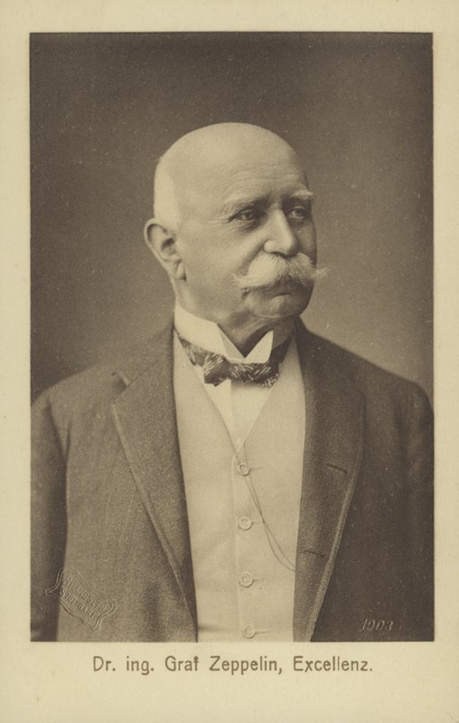 Graf Ferdinand von Zeppelin, diseñador y constructor de dirigibles alemán de Photographer German