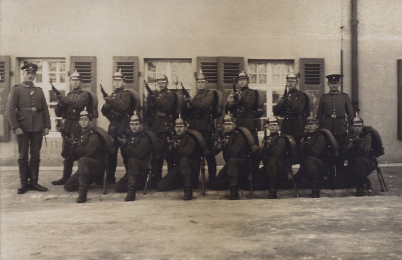 Grupo de soldados de infantería del ejército alemán de Photographer German
