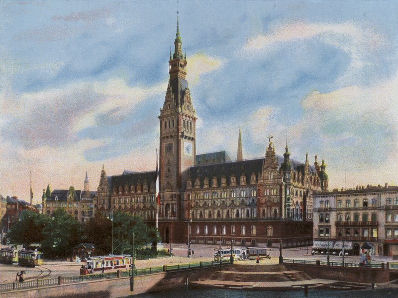 Hamburgo: Rathaus de Photographer German
