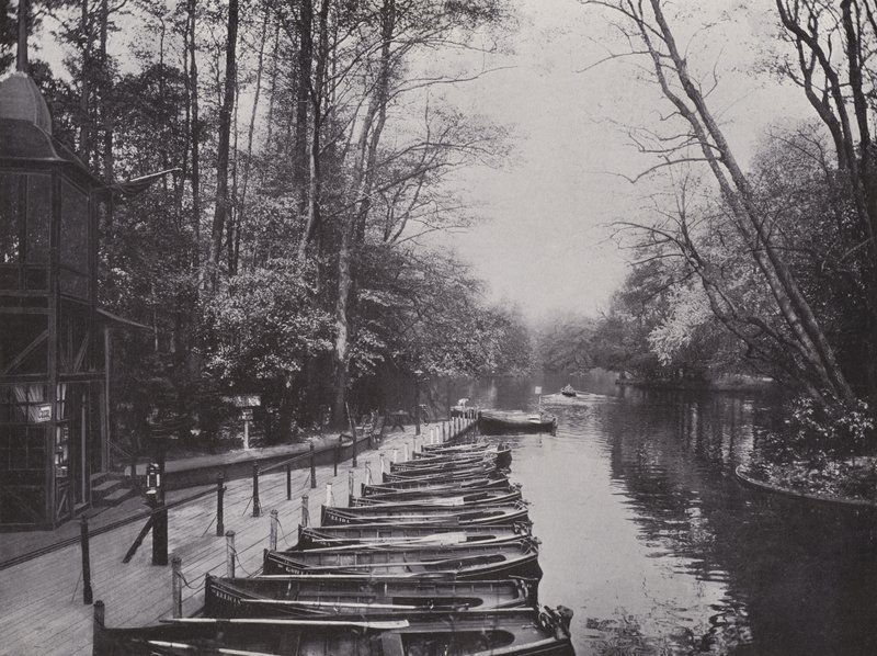 Im Tiergarten, Estación de Botes en el Nuevo Lago de Photographer German