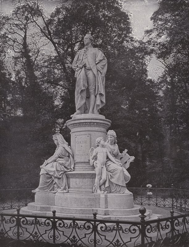 En el Tiergarten, Monumento a Goethe de Photographer German