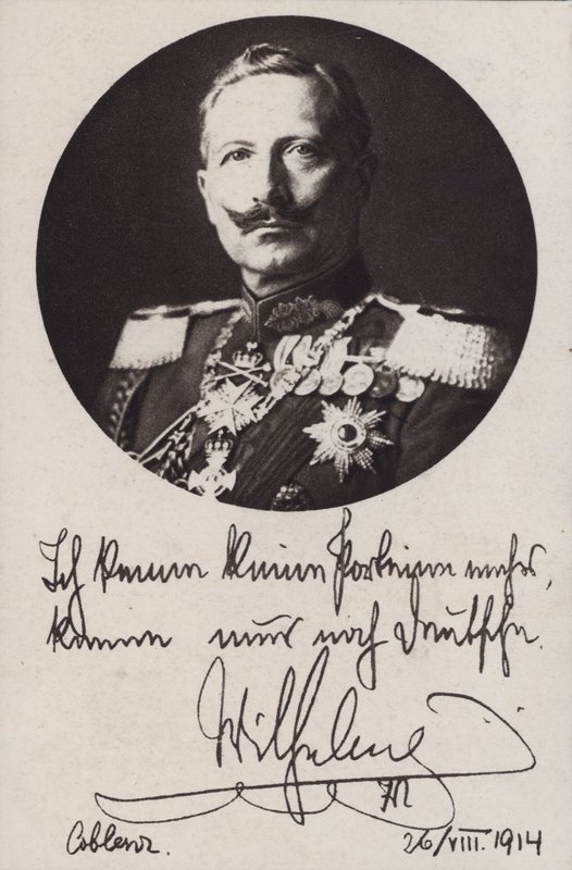 Kaiser Wilhelm II de Alemania, postal de propaganda de la Primera Guerra Mundial de Photographer German
