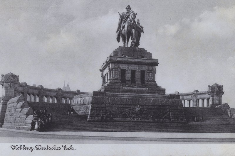 Monumento a Kaiser Wilhelm I, Deutsches Eck, Coblenza, Alemania de Photographer German