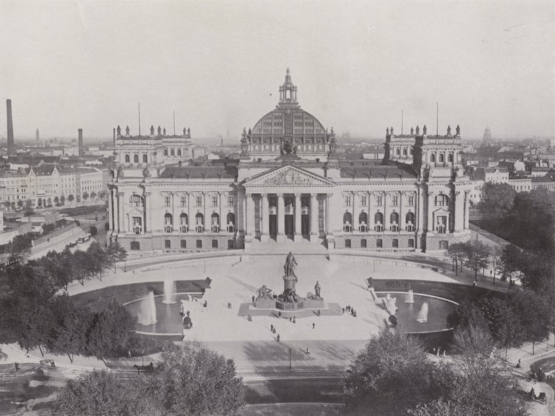 Reichstags-Gebäude y Monumento a Bismarck de Photographer German