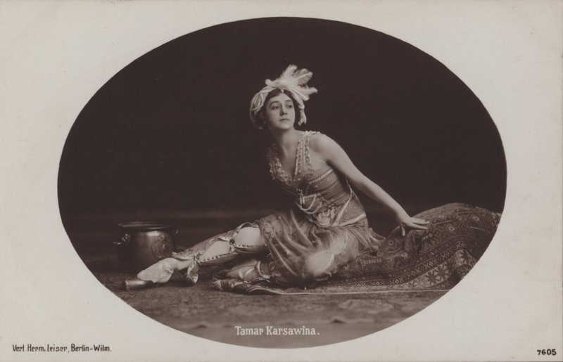 Tamara Karsavina, bailarina y maestra de ballet rusa de Photographer German