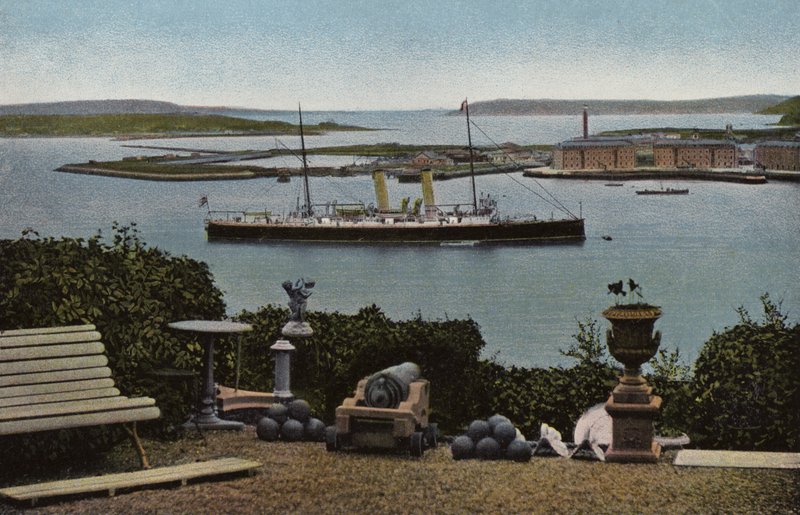 Irlanda del Sur: puerto de Queenstown, condado de Cork (foto a color) de Photographer Irish