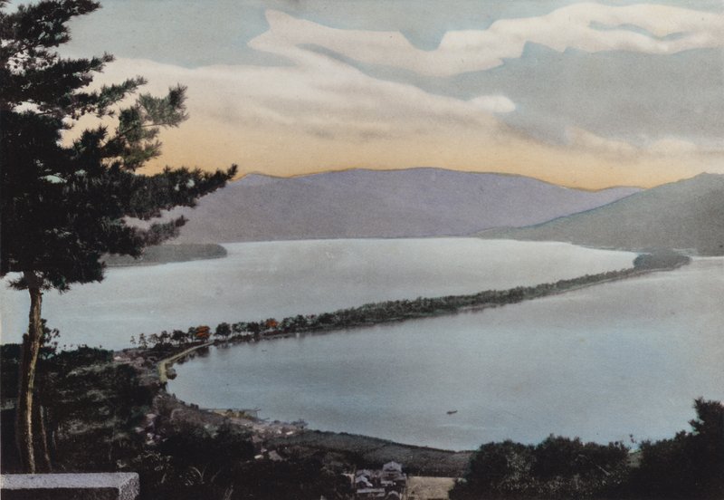Japón, c.1912: Amano-Hashidate, una de las tres escenas más notables de Japón; A unas 80 millas de Kioto de Photographer Japanese
