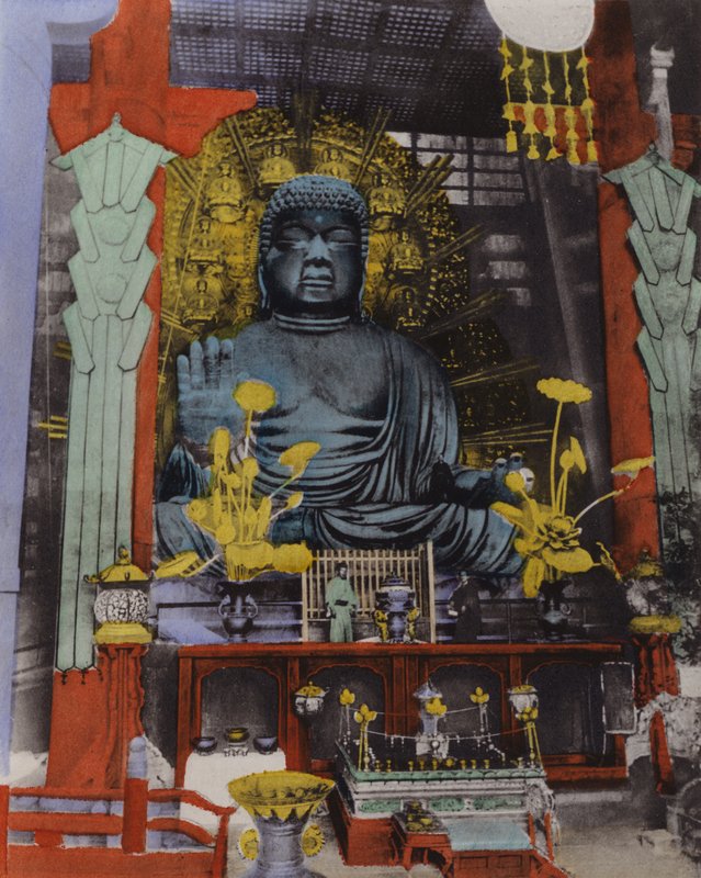 Japón, c.1912: El Daibutsu más grande de Japón data de 749 y tiene una altura de 53 1/2 pies y la cara mide 16 pies de largo en Nara de Photographer Japanese