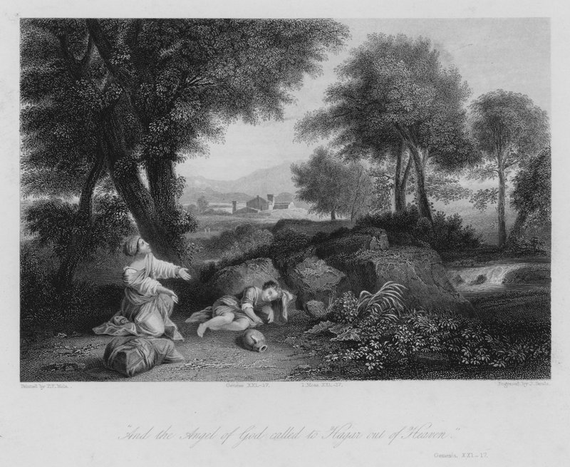 Agar en el Desierto, Génesis XXI de Pier Francesco Mola