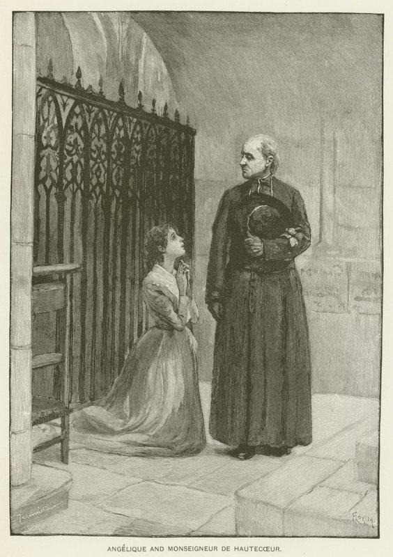 Angélica y Monseigneur de Hautecoeur de Pierre Georges Jeanniot