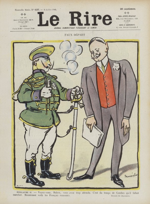 Falsa salida. Ilustración para Le Rire de Pierre Georges Jeanniot