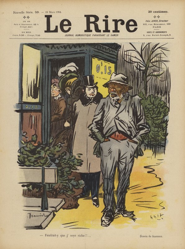 Ilustración para Le Rire de Pierre Georges Jeanniot