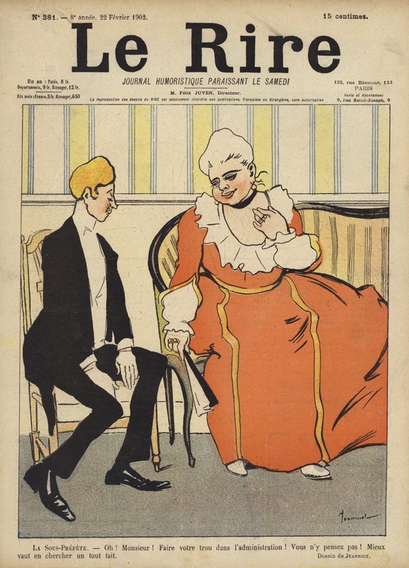 Ilustración para Le Rire de Pierre Georges Jeanniot
