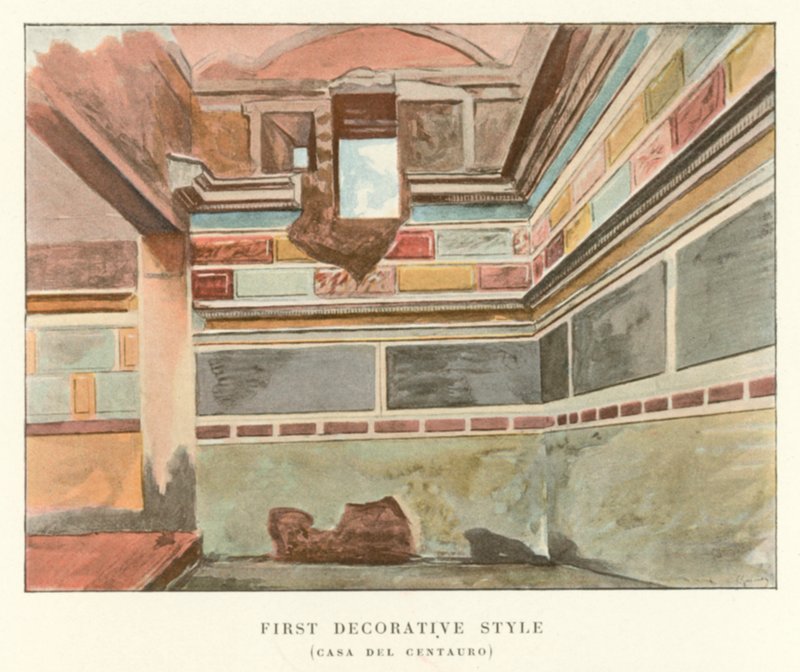 Primer Estilo Decorativo, Casa del Centauro de Pierre Gusman