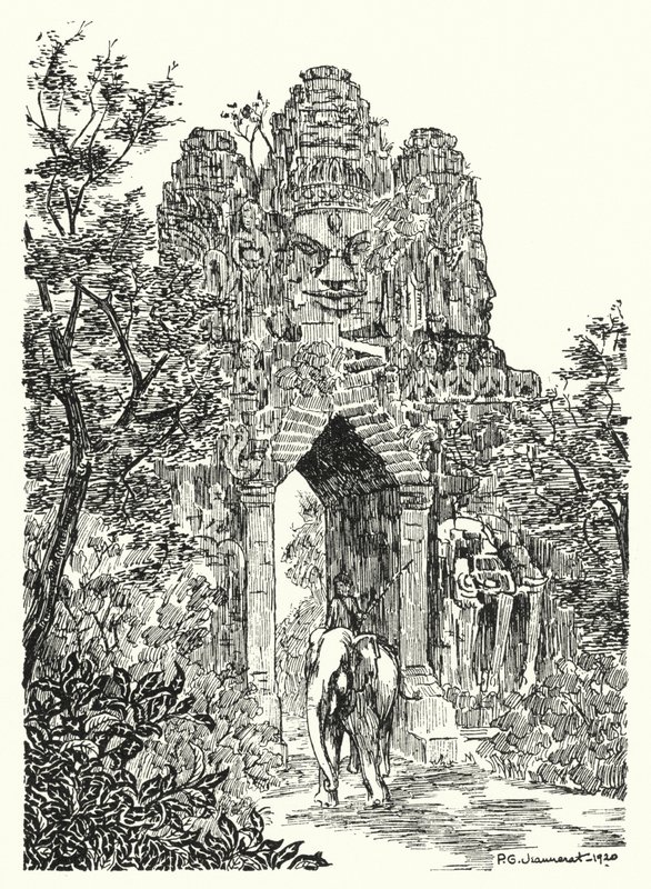 La puerta norte de Angkor-Thom de Pierre Jeannerat de Beerski