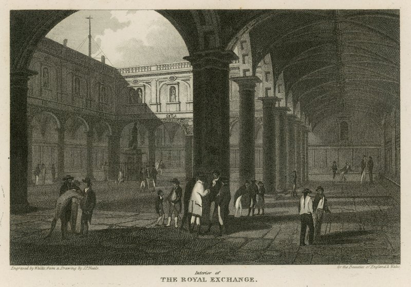 Interior de la Bolsa Real, Londres de Pieter Jansz. Quast